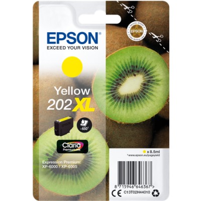 Epson 202XL Original High Capacity YELLOW Ink Cartridge (8.5 ml)